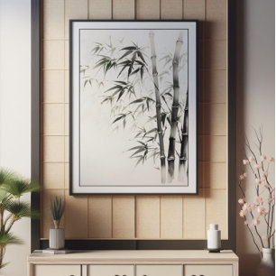 Foto Pintura a tinta bambu