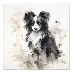 Foto Pintura a tinta do cão