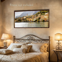 Pintura Acrílica Garda Itália Mediterrâneo