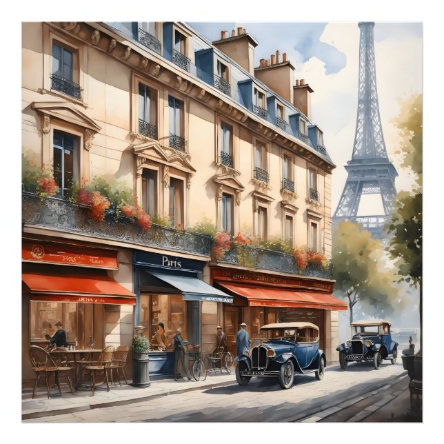 Foto Pintura aquosa de Paris (Frente)