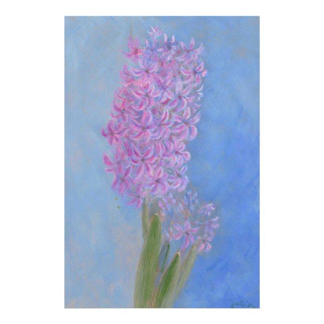 Foto Pintura da Flor Lilac-Rosa (Frente)