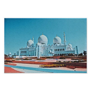 Foto Pintura da mesquita Abu Dhabi