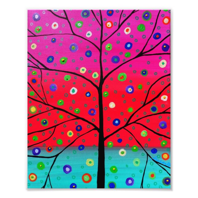 Foto Pintura das Flores da Árvore (Frente)