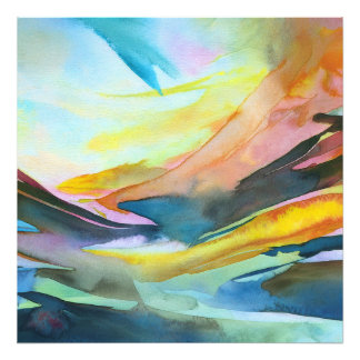 Foto Pintura de abstrato de aquarela artística