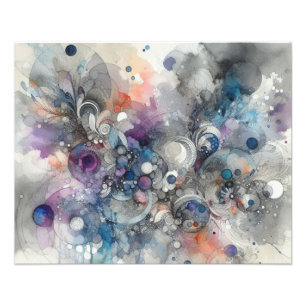 Foto Pintura de aquarela abstrato detalhada