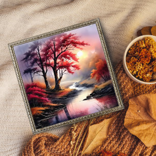 Foto Pintura de Paisagem Fluvial Atormentante