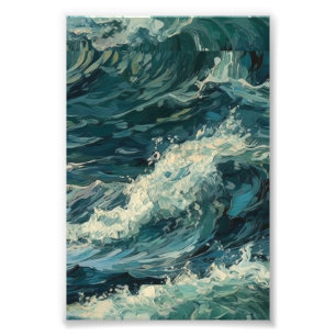 Foto Pintura do Ocean Whitecaps