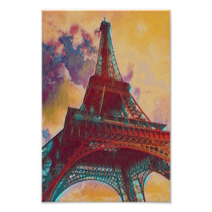 Foto Pintura em Torre Eiffel