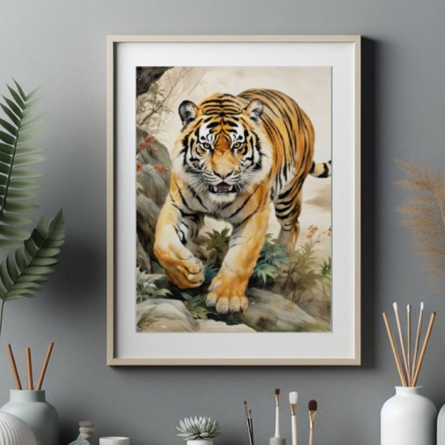 Foto Pintura tradicional do Tiger Asiático (Criador carregado)