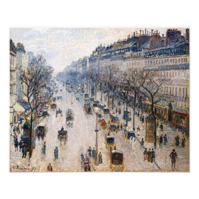 Foto Pissarro - Boulevard Montmartre, Winter Morning (Frente)