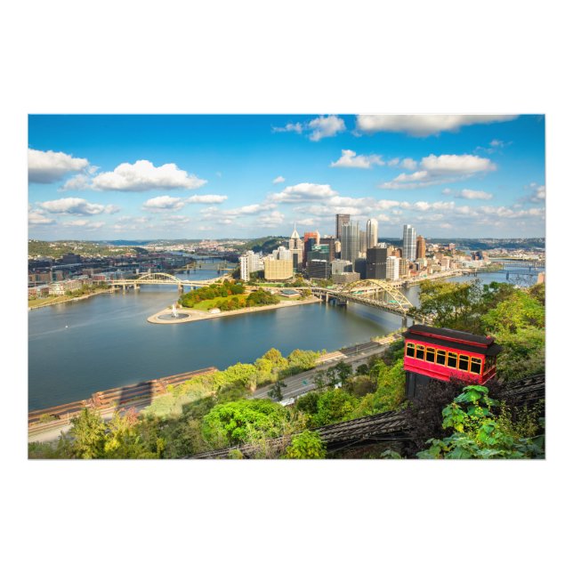 Foto Pittsburgh Pensilvânia Duquesne Incline (Frente)