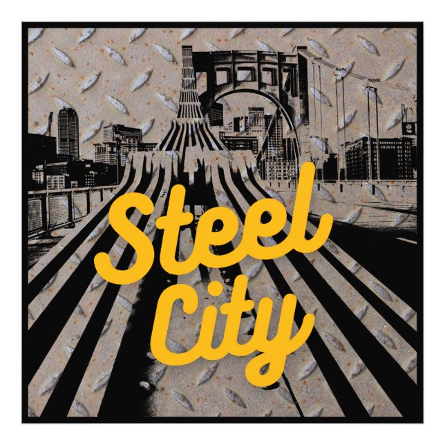 Foto Pittsburgh Steel City Bridge Skyline Pensilvânia (Frente)