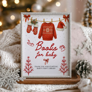 Foto Placa de Natal de Bebê Inverno Papai Noel para Beb