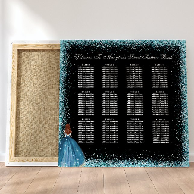 Foto Placa Sentada de Turquesa Princesa Encantadora (Criador carregado)