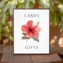 Placas de Cartões de Casamento e Presentes de Hibi