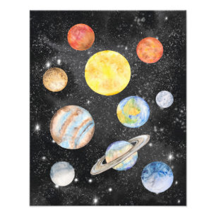 Foto Planetas de Aquarela
