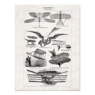 Foto Planos retros dos dirigíveis dos aviões dos avi