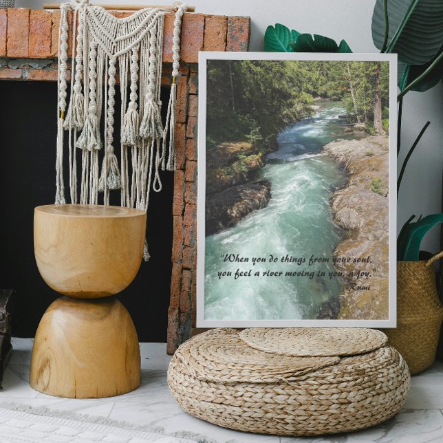Foto Poesia de Rumi, Rio Wild (In Situ Framed)