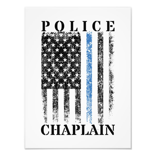 Foto Polícia Chaplain American Flag (Frente)