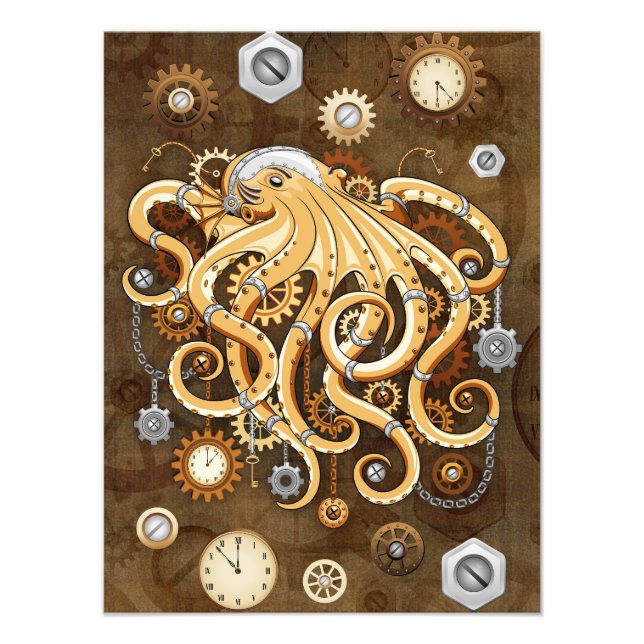 Foto Polvo Steampunk Retro Fantasia Mecânica (Frente)
