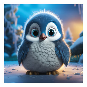 Foto Poncho - Um pinguim-bebê liso