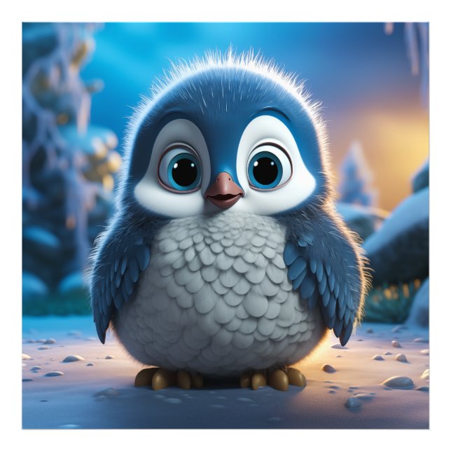 Foto Poncho - Um pinguim-bebê liso (Frente)