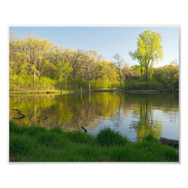 Foto Pond e Lush Forest do Parque de Batalha de Creek (Frente)