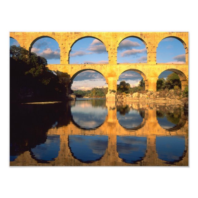 Foto Pont du Gard, Rio Gardon, Gard, Languedoc, (Frente)