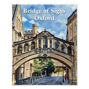 Foto Ponte de Orelhas em Oxford Watercolor Painting