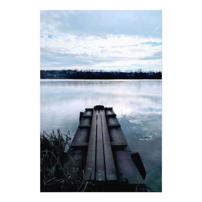 Foto Ponte do Pescador do rio Dnieper com sementes (Frente)