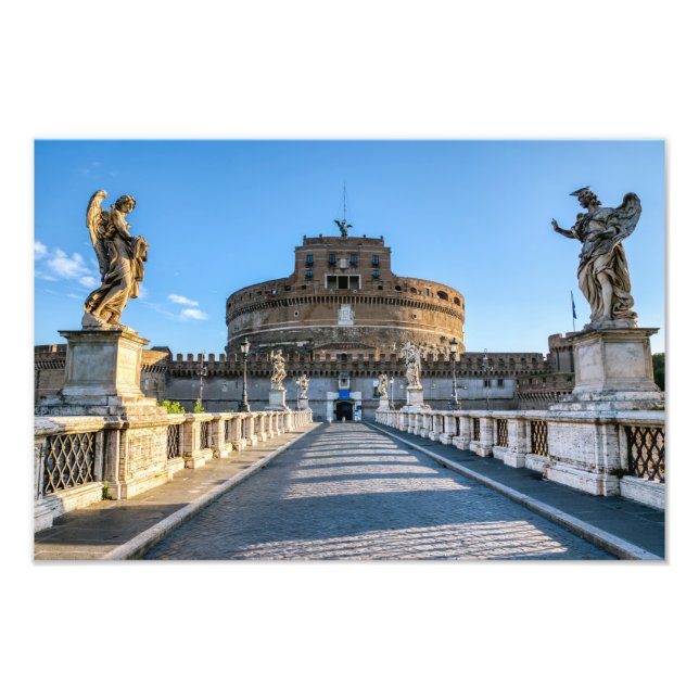 Foto Ponte e Castelo Sant'Angelo - Roma, Itália (Frente)