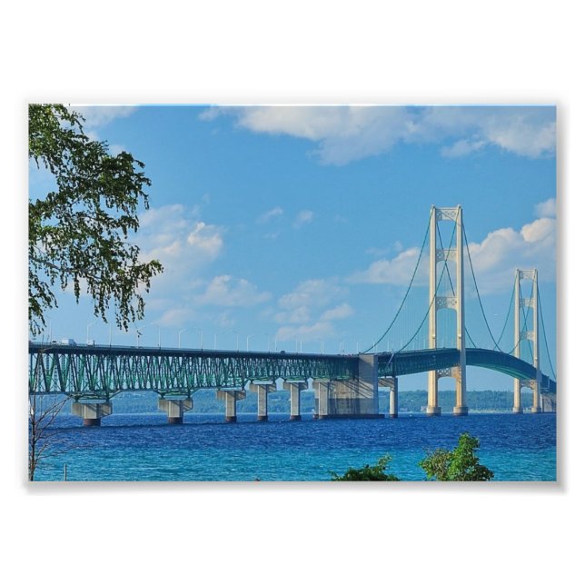 Foto Ponte impressão Mackinac (Frente)