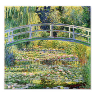 Foto Ponte japonesa de Monet com impressão dos lírios