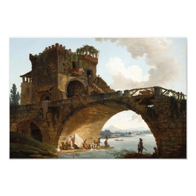 Foto Ponte Salario, 1775, por Hubert Robert (Frente)