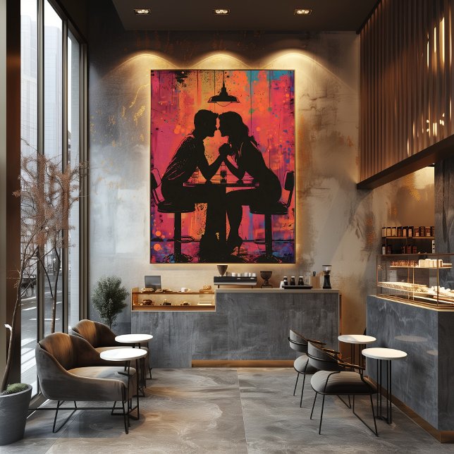 Foto Pop Art: Cita Romántica en Silueta (Criador carregado)