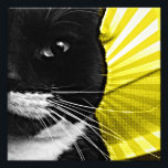 Foto Pop Art Lucy Closeup<br><div class="desc">Versão de pop amarelo divertida de uma das fotos de Lucy</div>