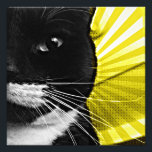 Foto Pop Art Lucy Closeup<br><div class="desc">Versão de pop amarelo divertida de uma das fotos de Lucy</div>