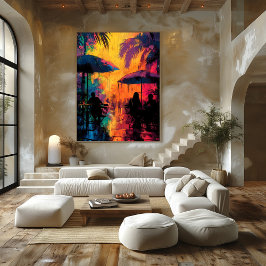 Foto Pop Art: Noche de Café Tropical