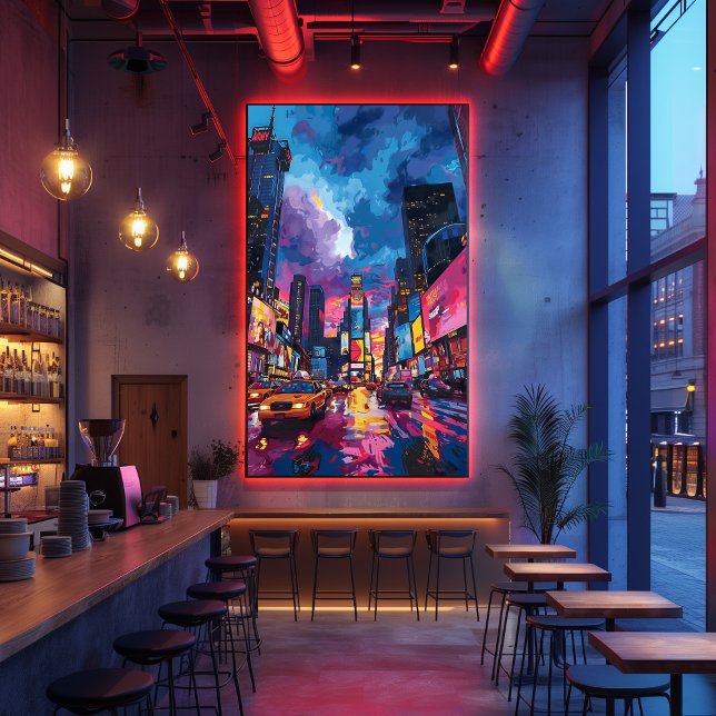 Foto Pop Art: Noche en Times Square (Criador carregado)