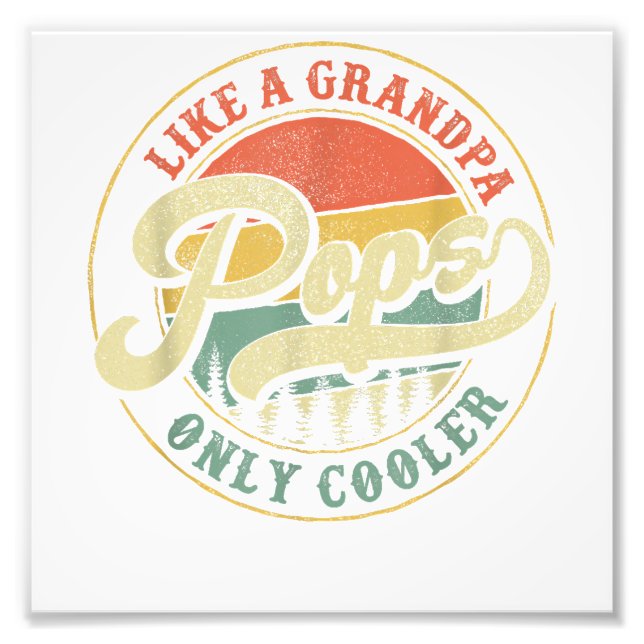 Foto Pop como vovô só retro Pop de presente (Frente)