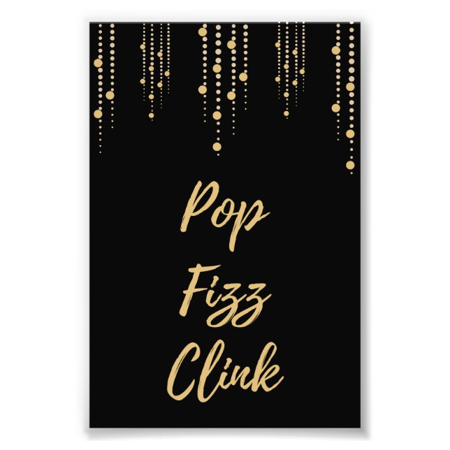 Foto Pop Fizz Clink Art Impressão (Frente)