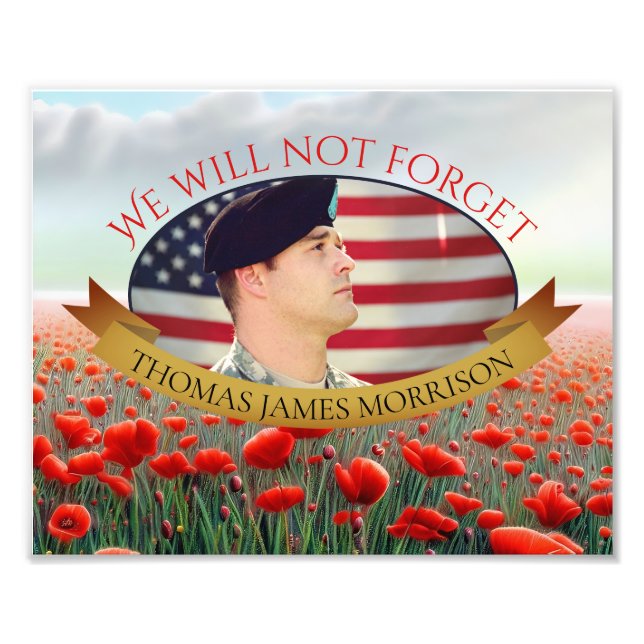 Foto Poppy Field Memorial Photo (Frente)