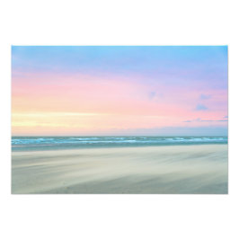 Foto Pôr do sol abstrato na praia em Haia