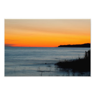 Foto Por do sol do Lago Michigan, Michigan