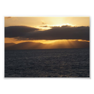 Foto Por do sol do oceano