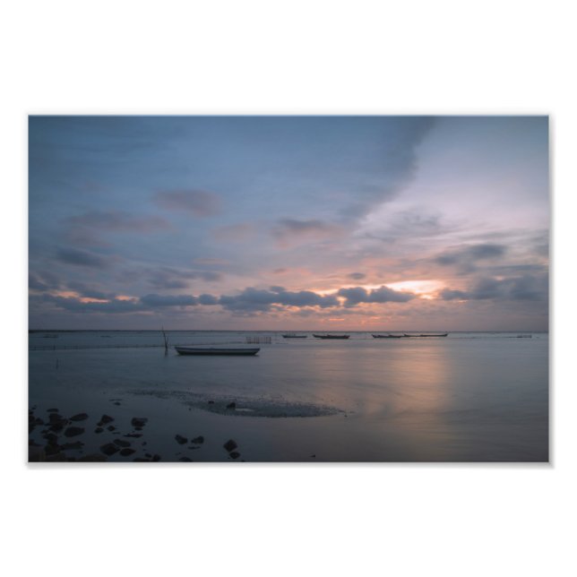 Foto Pôr do sol na praia (Frente)