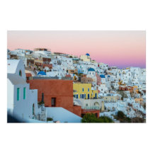 Pôr do sol perfeito em Santorini