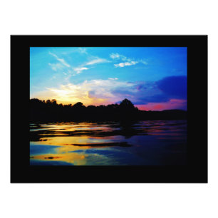 Foto pôr do sol Rainbow na montanha Lake