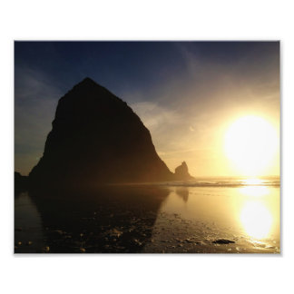 Foto Pôr do sol sobre Cannon Beach, Oregon