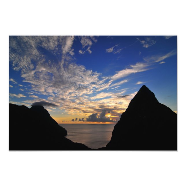 Foto Pôr do sol sobre os Pitões (Frente)